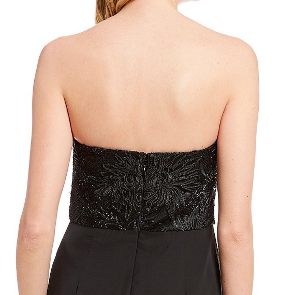 Adrianna Papell Soutache Crepe Embroidered Straple - Picture 4 of 6
